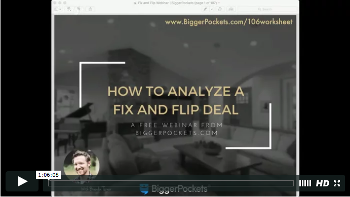 How to analyze fix and flips