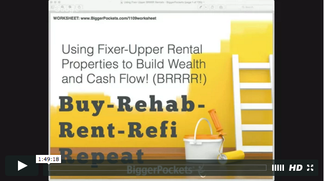 Using fixer upper rental properties to build wealth brrrr