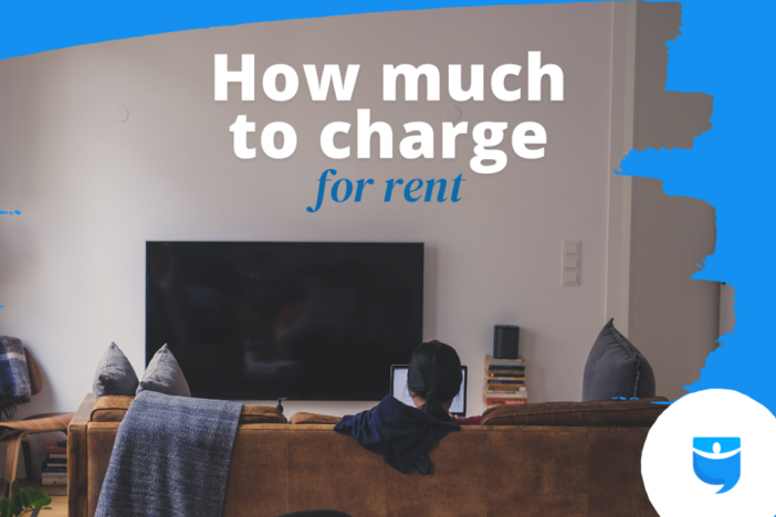 How Much to Charge for Rent in 2021: A Landlord’s Guide woman on couch with "how much to charge for rent" superimposed over image